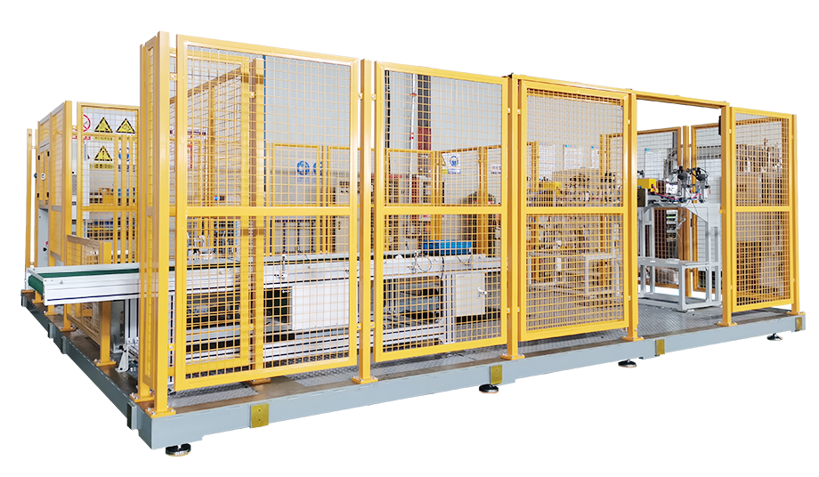 副車架下片機(jī)器人凸焊工作站