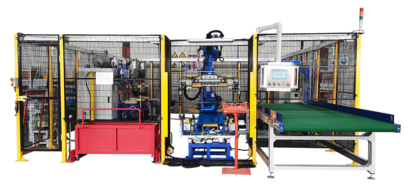 汽車(chē)防撞梁機(jī)器人螺母凸焊工作站