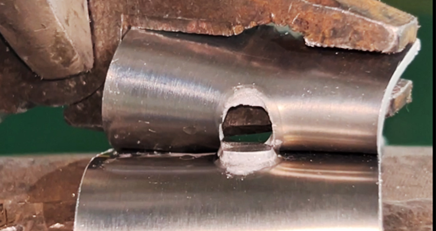 鋁點(diǎn)焊后的破壞性檢測